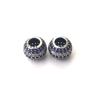 Pandora blue & silver charm